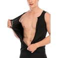 thumbnail image 4 of FUTATA Men's Sauna Vest Waist Trainer Sweat Enhancing Vest Slimming Shaper Corset Neoprene Tank Top Hot Sweat Workout Suit, 4 of 6