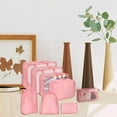 thumbnail image 3 of 8Pcs/Set Packing Cubes for Travel Clothes Sorting Organizer Luggage Storage for Home Camping Family pink, 3 of 8