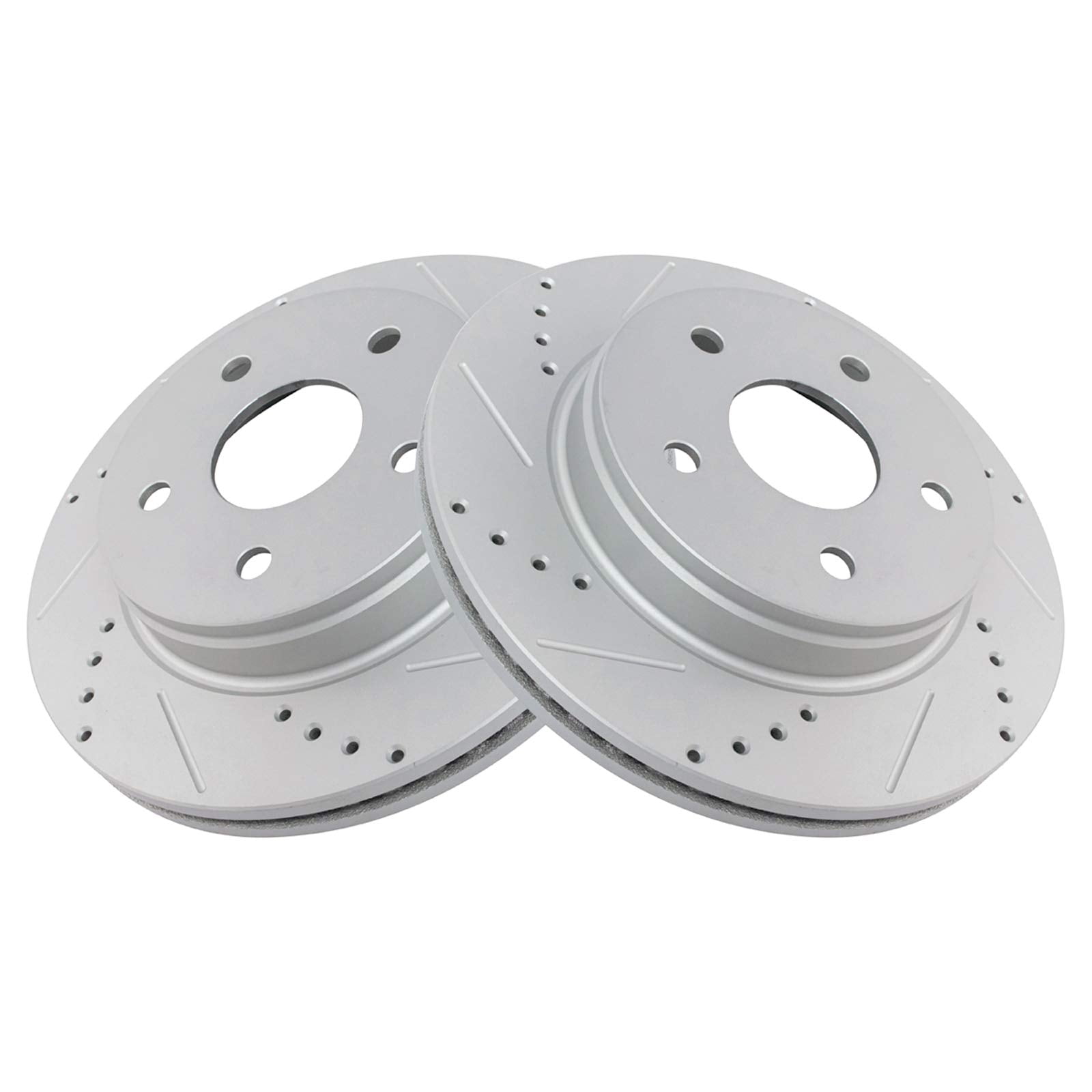 TRQ Front Performance Brake Rotors Set Premium G-Coated Fits Select 2007-2009 Chrysler Aspen 2004-2009 Dodge Durango 2002-2010 Ram 1500 2011-2018 Ram 1500 2019-2022 1500 Classic