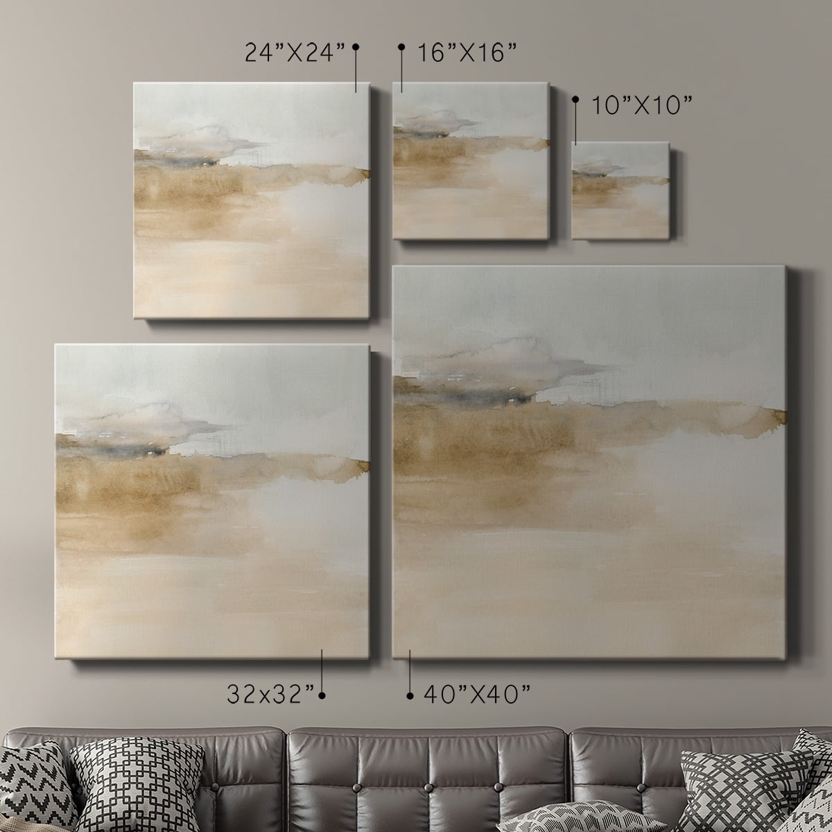 Wexford Home Cinnamon Shores II-Premium Gallery Wrapped Canvas, 16" x 16" - Ready to Hang