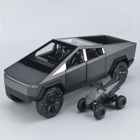 1:32 Cybertruck Toys Off Road Vehicle Diecast Model Car Truck Pickup Pull Back Children's Toy Collectibles Birthday Gifts Friend