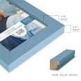 thumbnail image 3 of Grooved 5 in. x 7 in. Blue Picture Frame (Set of 2), 3 of 8