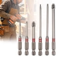 thumbnail image 4 of 6pcs Anti Slip PhillipsImpact Screwdriver Bit MagneticCross Head Drill Bits MirrorChrome S2 Steel Screw Driver Powerful Electric Tools, 4 of 9