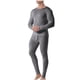 thumbnail image 1 of Conjuntos de ropa interior térmica para hombre, ropa interior y pantalones casuales de manga larga, de alta elasticidad, que mantienen el calor, de poliéster, tops y pantalones., 1 of 5