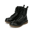 thumbnail image 5 of Soda Grunge-S Leatherette Round Toe Lace Rugged Stud Military High Ankle Bootie, 5 of 5
