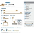 thumbnail image 4 of St. Vincent Champagne Bronze Towel Bar 18 Inch Wall Mount Bathroom Hardware, 4 of 6