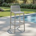 thumbnail image 7 of Avaloomia Home Outdoor Bar Stools Set of 4, 29.5" Plastic Bar Stools with Back No Assembly Stackable Counter Barstool for Kitchen Patio Backyard, Light Gray, 7 of 7