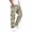 D-Light Green, variant on Men's Cargo Pants with Pockets Drawstring Long Trousers Relaxed Fit Stretch Work Pants