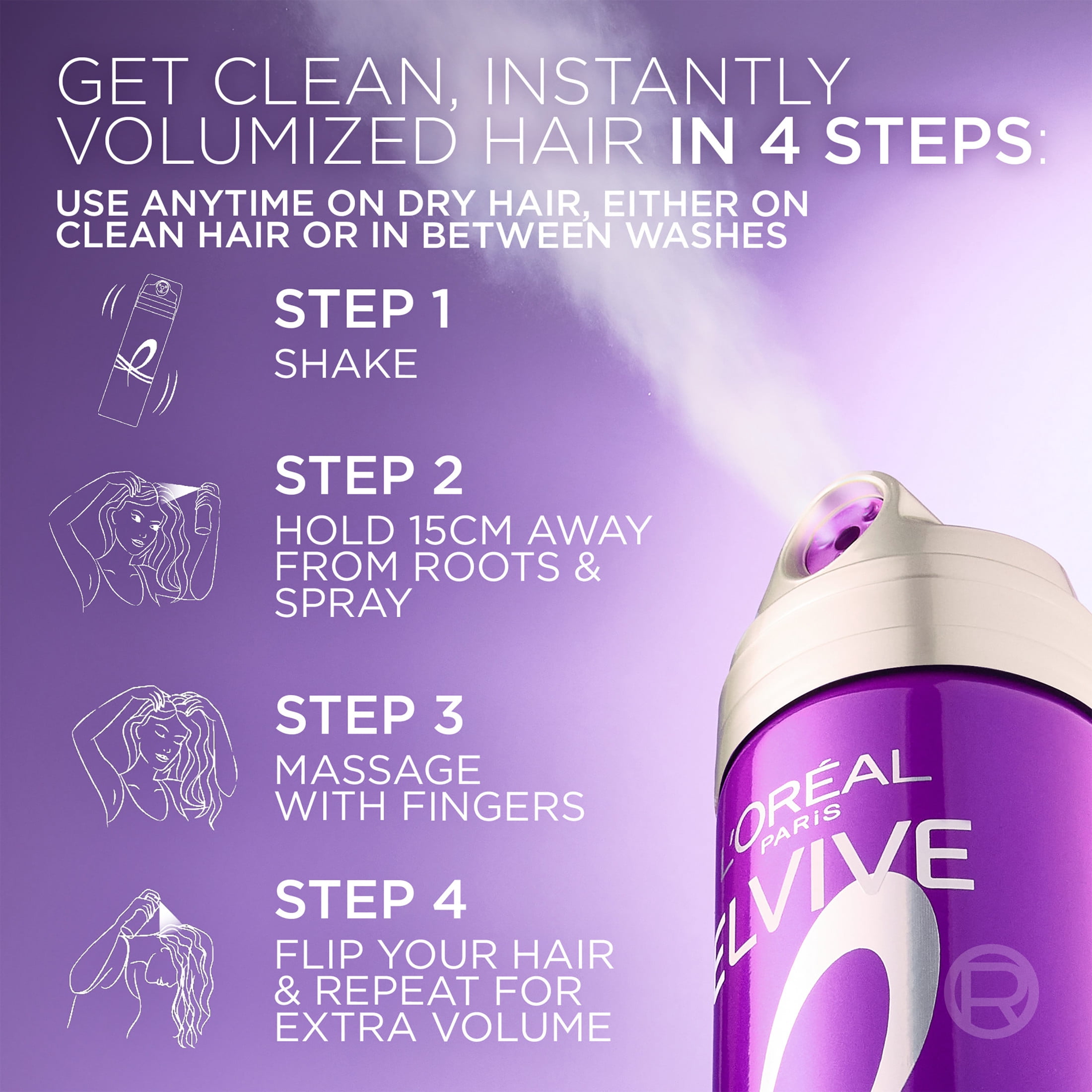 L'Oreal Paris Elvive Collagen Peptide Plus Lifter Volumizing Big Fresh Dry Shampoo