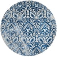 thumbnail image 2 of Safavieh Dip Dye Riagan Floral Area Rug, Royal Blue/Beige, 7' x 7' Round, 2 of 8