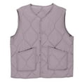 thumbnail image 7 of STETMN Lightweight Quilted Puffer Vest for Women Button Up V Neck Sleeveless Coat Fall Winter Warm Vest, 7 of 7