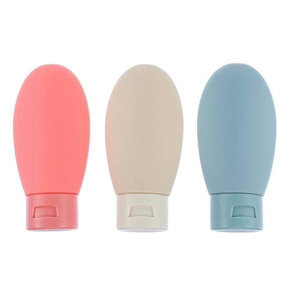 RENACLIPY Travel Size Containers Travel Bottles Assorted Color 3Pcs 2.4X1.97X1.18In
