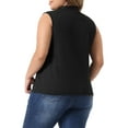 thumbnail image 3 of Agnes Orinda Women's Plus Size V Neck Sleeveless Work Summer Blouses, 3 of 5
