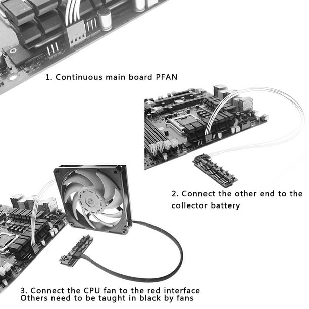 Pack de 10 : capteur de température pour contrôleur de vitesse du  ventilateur PC