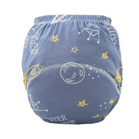 Krdevn Toddler Potty Training Pants Single Pack Soft Cotton Cute Cartoon Horse Print Absorbent Waterproof Kids Toilet Training Undies Size:0-6 Months