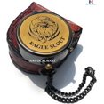 thumbnail image 1 of Eagle Compass Engraved Vintage Ship Functional Gift Compass Baptism, 1 of 5