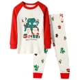 thumbnail image 2 of WIBACKER 2-7T Little Boys Girls Christmas Pajamas Sets for Kids Cotton Snug Fit 2Pcs Sleepwear - Santa Claus, 2 of 7