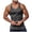 Dark Gray, variant on Men's Summer Knitted Vertical Stripe Fitness Tank Top Athletic Workout Sports Vest