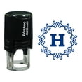 thumbnail image 1 of Printtoo Alphabet H Monogram Octagon Celtic Swirl Frame Self Inking Rubber Stamp Office Stationary, 1 of 7