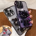 thumbnail image 2 of Funda con soporte de espejo de maquillaje de Hello Kitty Chapado en 3D para iPhone 15 14 13 12 Mini 11 Pro Max XR XS MAX X 8 7 6 6S PIus SE 2020, 2 of 5