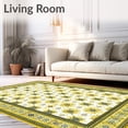 thumbnail image 2 of ODIKA 8'x10' Machine Washable Non-Slip Area Rug, Mediterranean Echoes Geometric Patio Saffron and Linen Shades High Traffic Rug, White, 67297, 2 of 7