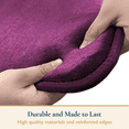 thumbnail image 6 of ComfiTime Bathroom Rugs – 1 inch Thick Memory Foam, 20" x 32" Bath Mat, Soft Plush Velvet Top, Non-Slip, Ultra Absorbent, Large & Long Rugs for Bathroom Floor, Eggplant, 6 of 11