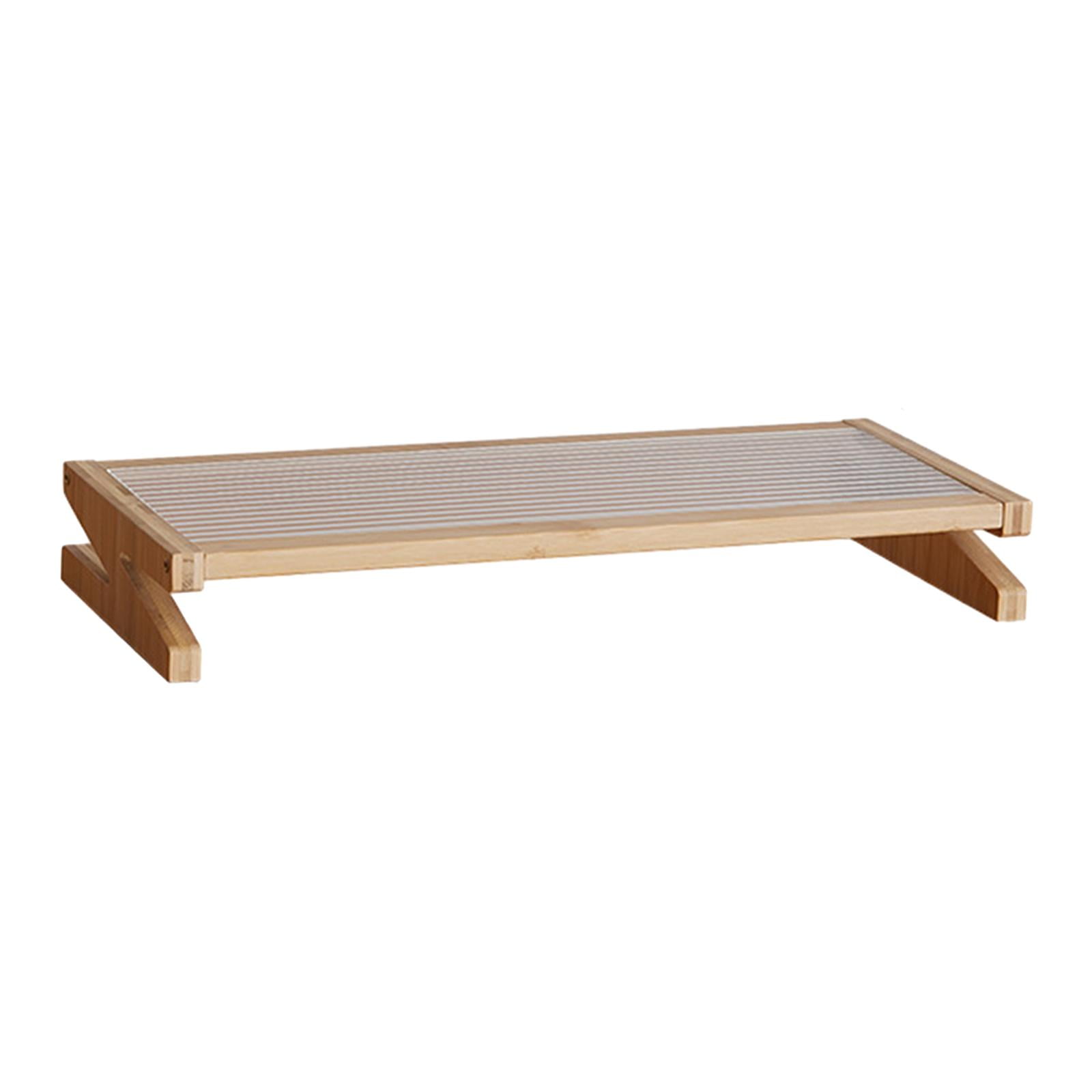 Wzmzjy Monitor Stand Riser Computer Stand Wood Holder Stable for Computer Laptop Large 50cmx22cmx7cm
