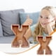 thumbnail image 1 of Lata de ahorros de madera con letras en inglés, lata de ahorros de vidrio transparente, alcancía, 1 of 6