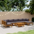 thumbnail image 1 of vidaXL 8 Piece Garden Lounge Set with Cushion Solid Acacia Wood, 1 of 5