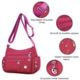 thumbnail image 5 of KXF Nylon Crossbody Bags for Women Waterproof Shoulder Bag Ladies Multi Pocket Tote Handbag Travel Messenger Bag, 5 of 8