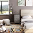 thumbnail image 2 of Bowery Hill Modern Wood 3-Drawer Cabinet in Vintage Gray Oak, 2 of 7