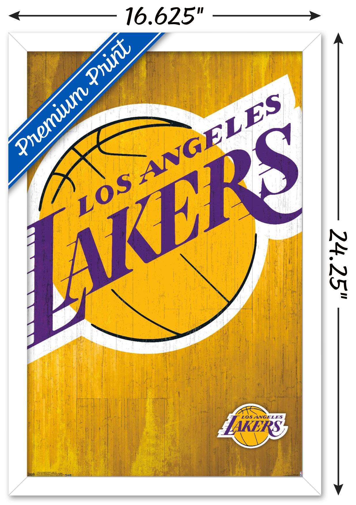 NBA Los Angeles Lakers - Logo 13 Wall Poster, 14.725" x 22.375", Framed