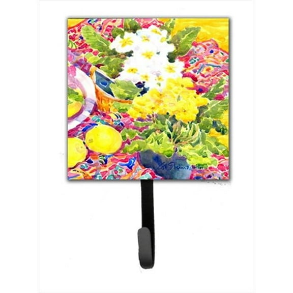 Primroses Flower Leash Holder Or Key Hook