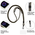 thumbnail image 4 of AHABIPERS Phone Lanyard, Universal Crossbody Phone Nylon Lanyards, Adjustable Shoulder Neck Straps - Green, 4 of 8
