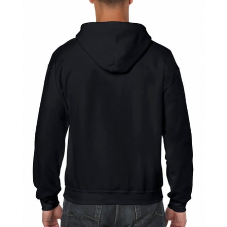 Gildan - Gildan Adult Full Zip Heavy Hoodie Hooded Sweatshirt Black ...