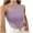 Purple, variant on Timegard Womens Ribbed Tank Tops Crewneck Sleeveless Slim Comfy Crop Cutout Tops Camis Summer Casual