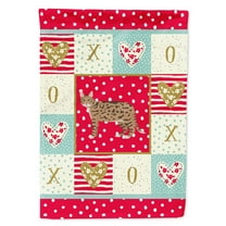 Carolines Treasures CK5573CHF California Spangled 2 Cat Love Flag Canvas House Size Large multicolor