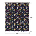 thumbnail image 5 of Navy Mexican Skull Pattern Shower Curtain 72"x84" ,Bathroom Decorative Shower Curtains Set with 12 Hooks,Modern Waterproof Washable Shower Curtain, 5 of 6