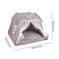 thumbnail image 3 of BAOPAI Tente pour Animaux de Compagnie Portative Toutes Saisons avec Coussin Amovible pour Usage Intérieur Extérieur Conception Fermée Sécurisée pour Chats Petits Chiens et Cochons d'Inde, 3 of 6