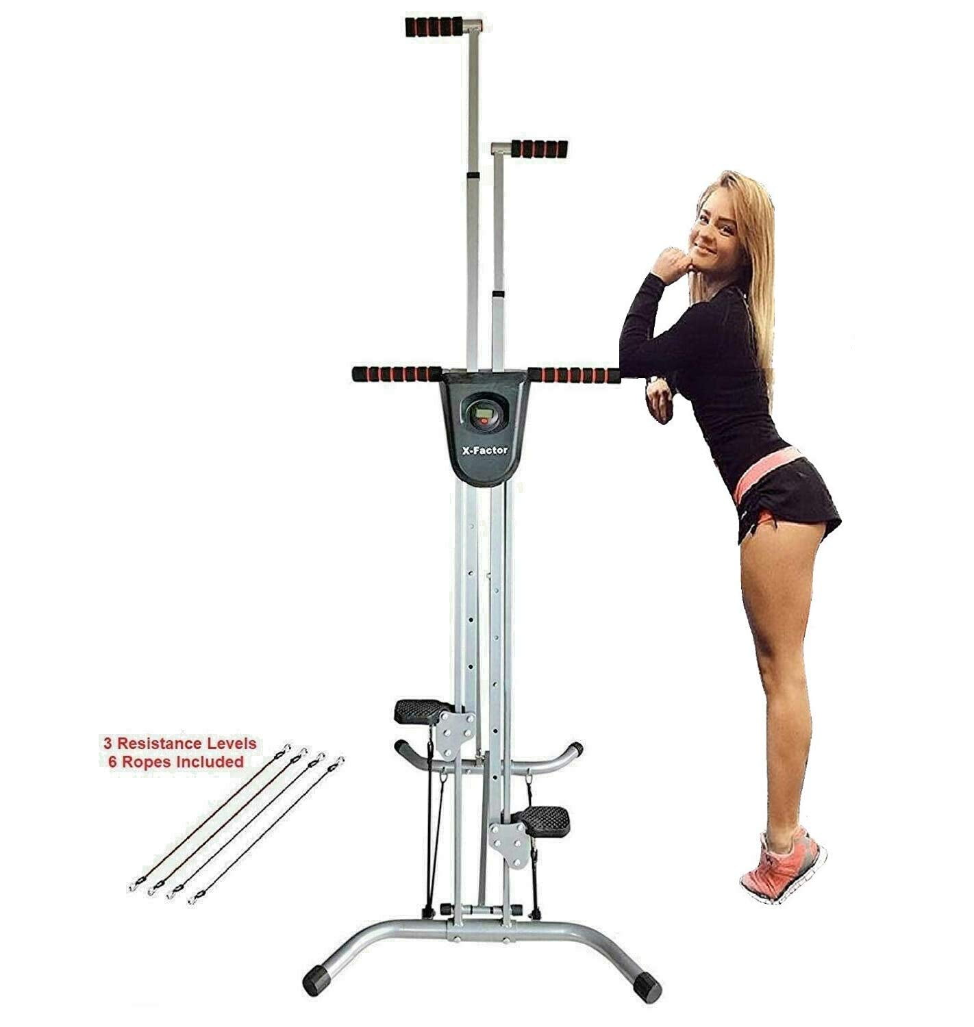 X Factor Vertical Climber Maxi Workout XR with Resistance Bands 