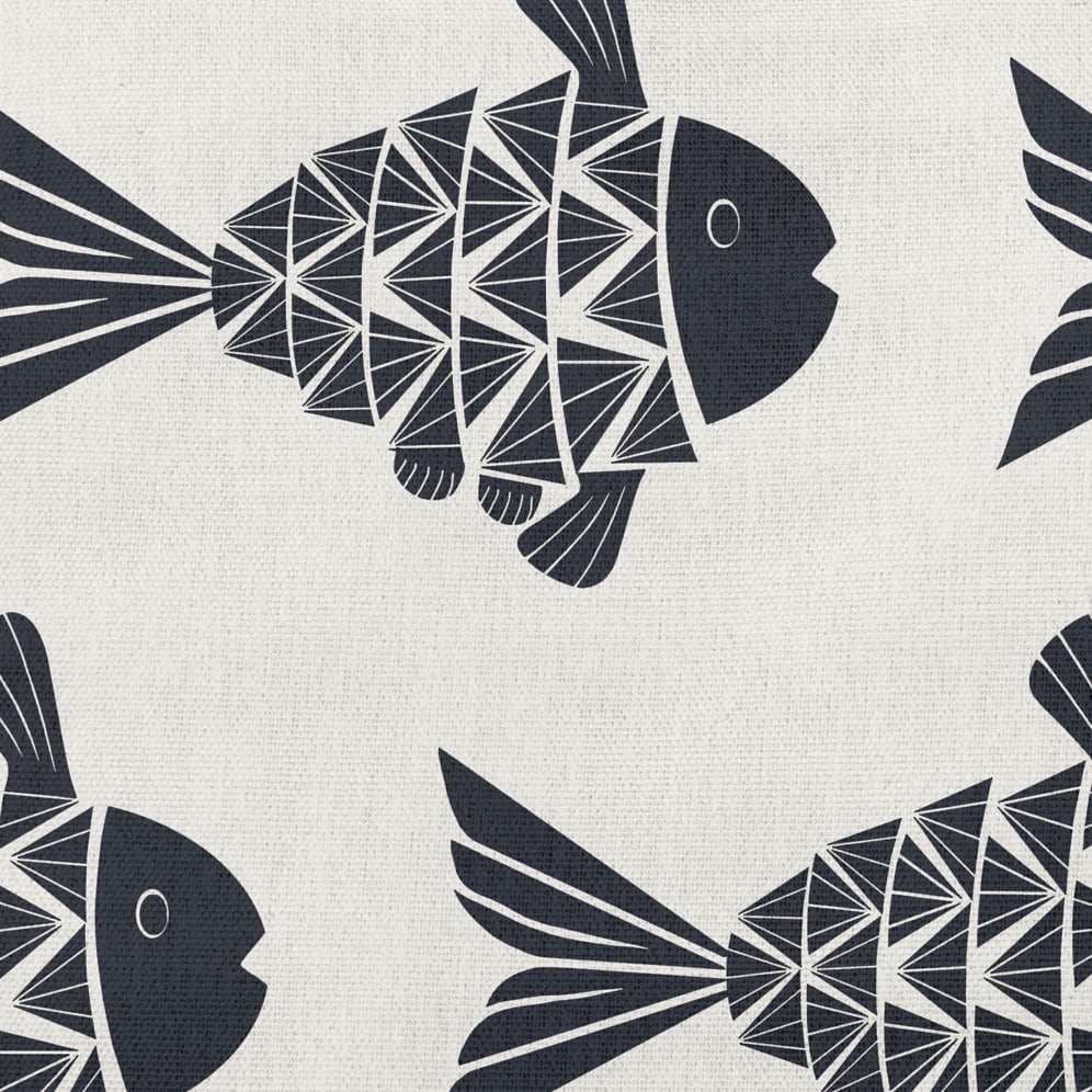 Simply Daisy 18" x 18" Fish Tales Nautical Decorative Indoor Pillow