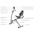 thumbnail image 3 of Stamina Recumbent Exercise Bike with Upper Body Exerciser, 250 lb. Weight Limit, 3 of 11