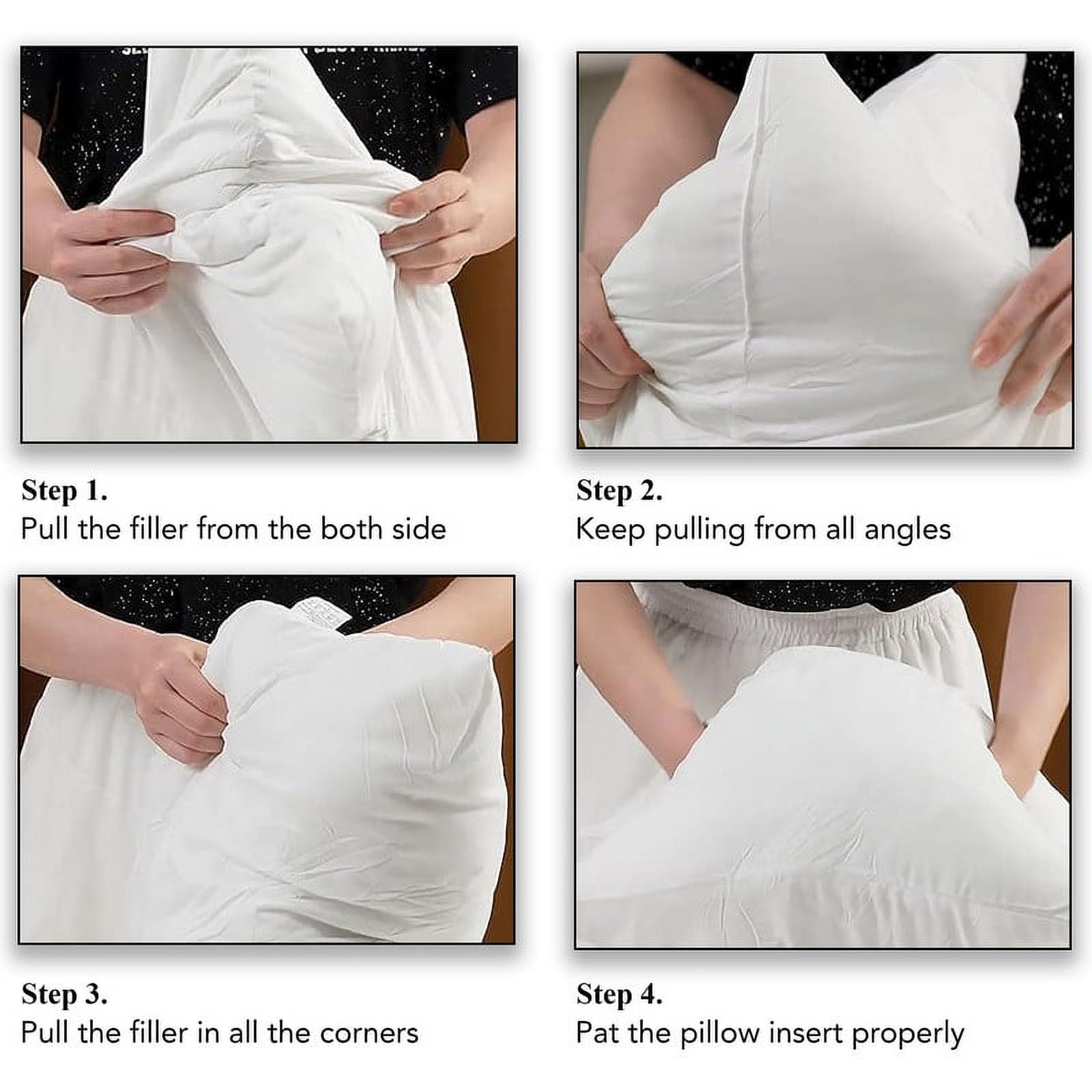 A1 Home Collections 18x18 Inch Square Throw Pillow Insert, RDS Certified Down Feather Filled, Pack of 1, White Bed and Couch Indoor Decorative Pillow