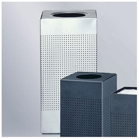 RUBBERMAID 24 gal. Square Black Open-Top Trash Can FGSC14EPLTBK