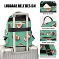 thumbnail image 3 of FORMRS Mini Backpack Purse for Women Travel Daypack Casual Shoulder Bag, Green American Footballs, 3 of 7
