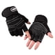 thumbnail image 2 of Guantes tácticos de medio dedo para levantamiento de pesas al aire libre para hombres y mujeres, para deportes de equitación, barra horizontal, resistentes al desgaste, con protector de muñeca, 2 of 5