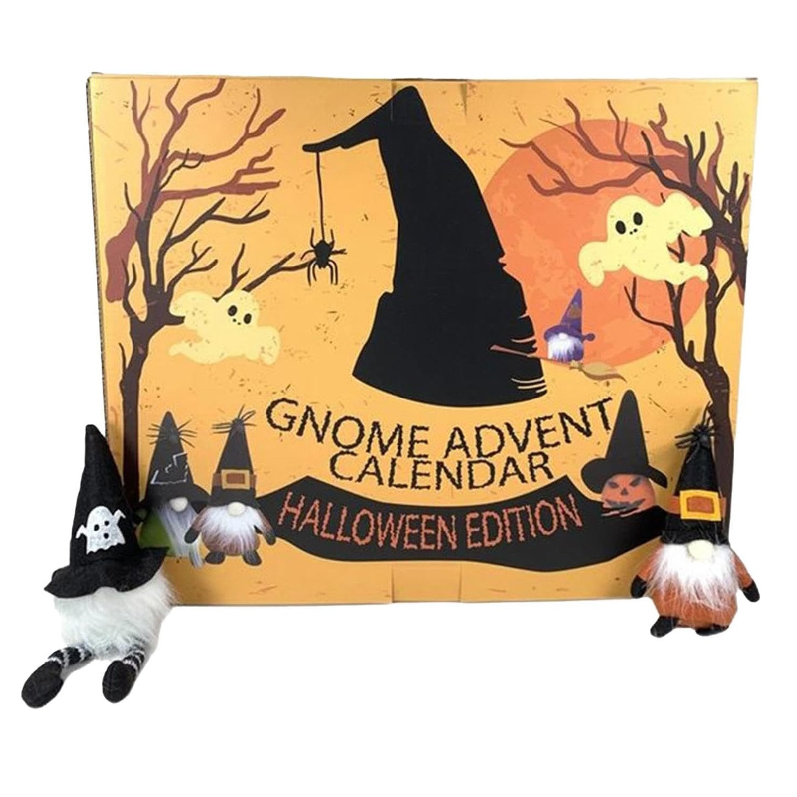 Calendrier De L'Avent Halloween 2024 - 24 Gnomes Surprises | Décoration Pour Maison Et Fêtes | Compte à Rebours 24 Jours