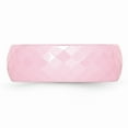 thumbnail image 3 of Ceramic Pink Faceted 7.5mm Polished Band Size: 5; for Adults and Teens; for Women and Men, 3 of 6