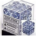 thumbnail image 3 of Black Nebula Dice with White Pips D6 12mm (1/2in) Pack of 36 Chessex, 3 of 3