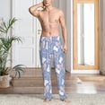 thumbnail image 2 of Logiee Vintage Easter Print Pajama Pants for Men,Men’s Pajama Bottoms,Mens PJ Pants with Pockets & Button Fly-XX-Large, 2 of 6